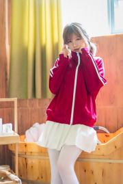 [Net Red COSER] Blogger anime Chiyo Ogura w - baju olahraga merah