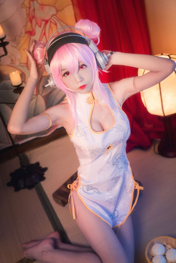 [Cosplay Photo] Anime blogueur Shui Miao aqua - Soniko Cheongsam