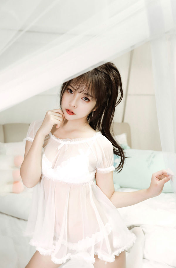 [ภาพคอสเพลย์] น้าซู่หยานหยาน - ผ้าโพกศีรษะหูแมวสีขาว