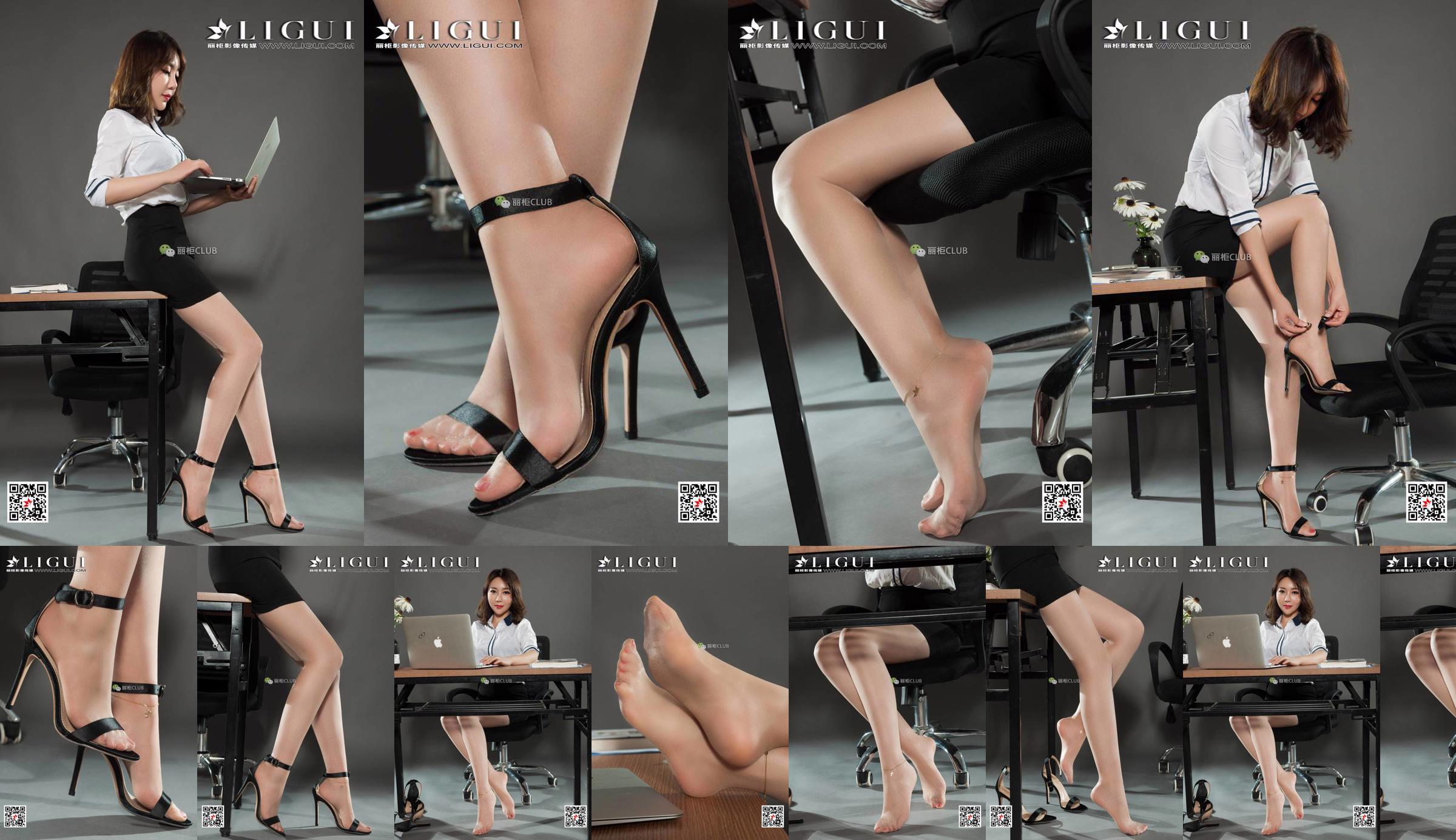 Modelo de perna Li Mengying "Salto alto e pés bonitos" [LIGUI] Internet Beauty No.521040 Página 4