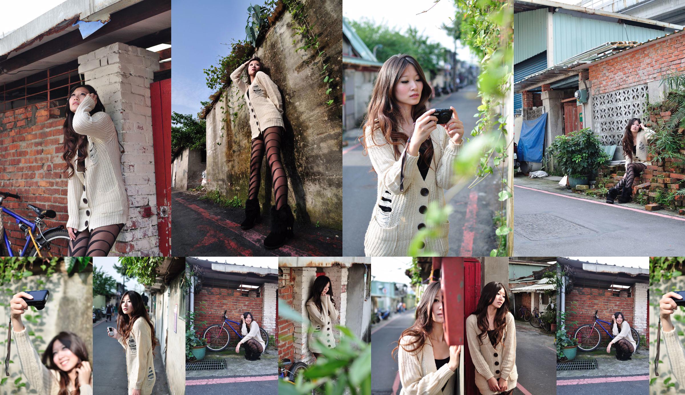 Taiwanese beauty model Pink "Outside the Street of Yongchun" No.d1ad05 Page 1