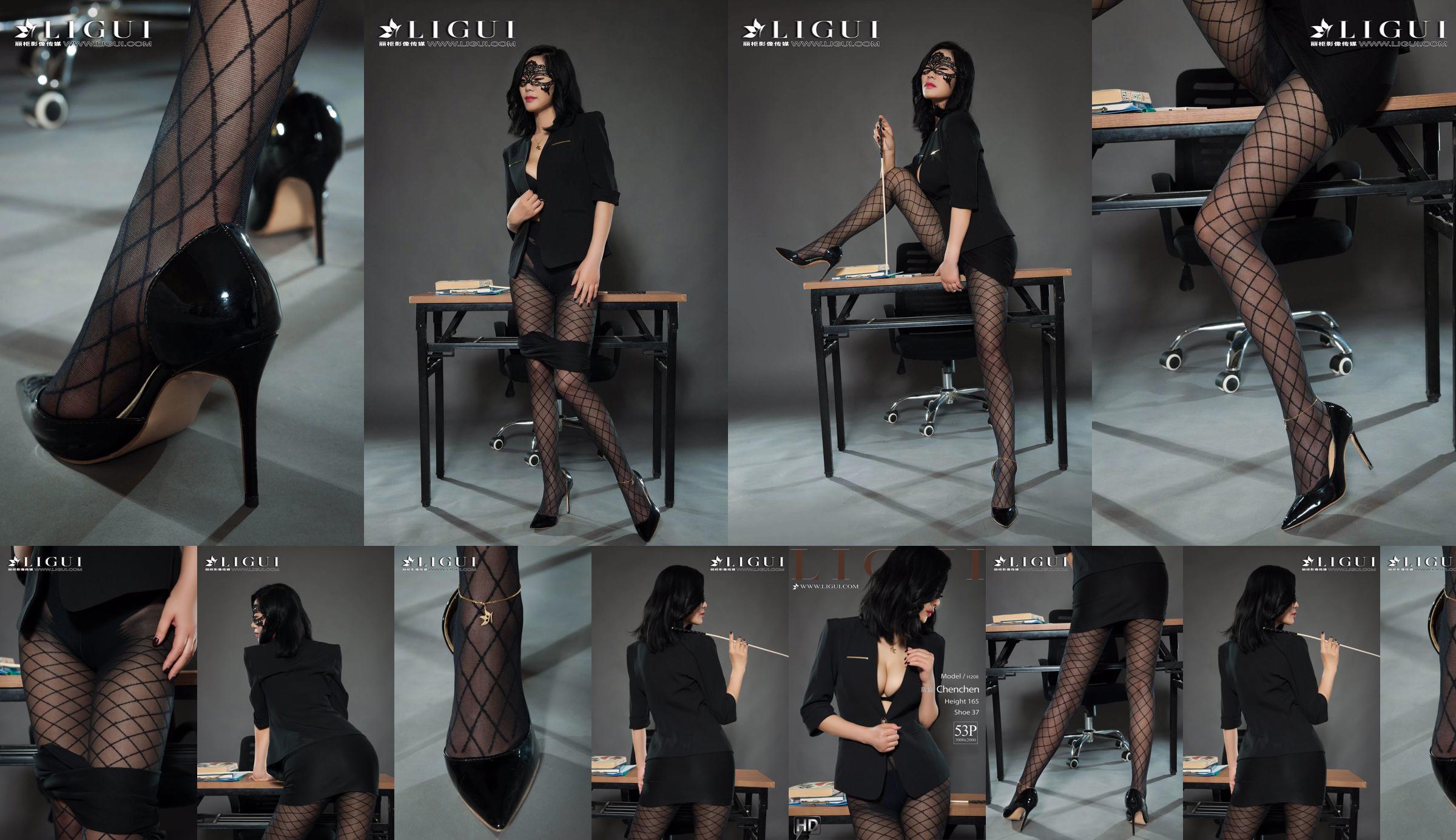 Người mẫu chân Chen Chen "Black Silk Milf" [Ligui Liguil] Vẻ đẹp Internet No.09dcb3 Trang 1