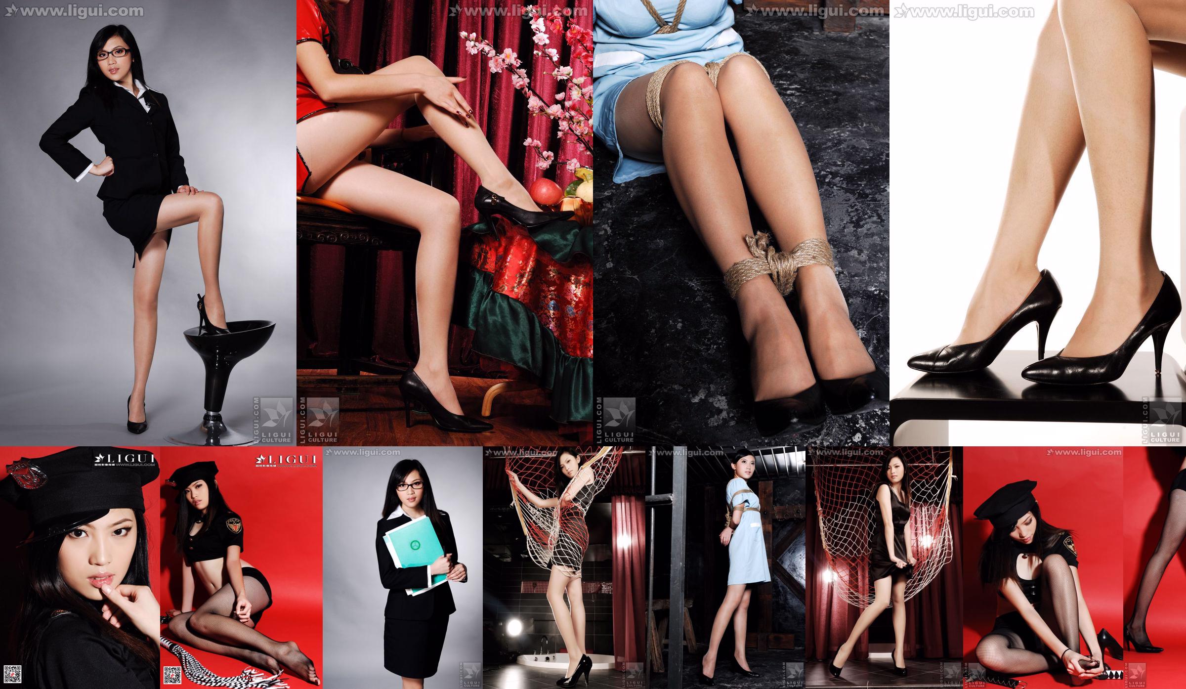 Modelo Izquierda Izquierda "Diez mil variedades de medias de pies de jade" [丽 柜 LiGui] Imagen de hermosas piernas y pies de jade No.3bfb5d Página 18