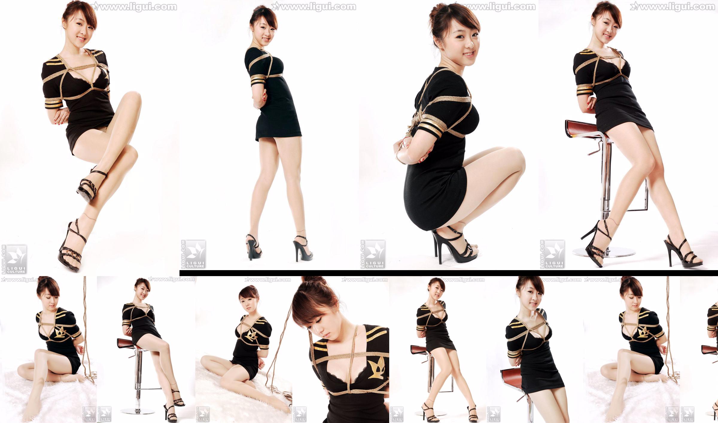 Model Tian Peipei "Aesthetic and Sweet Bundled Temptation" [丽柜美束LiGui] Beautiful legs and jade feet photo picture No.97f6e6 Page 1