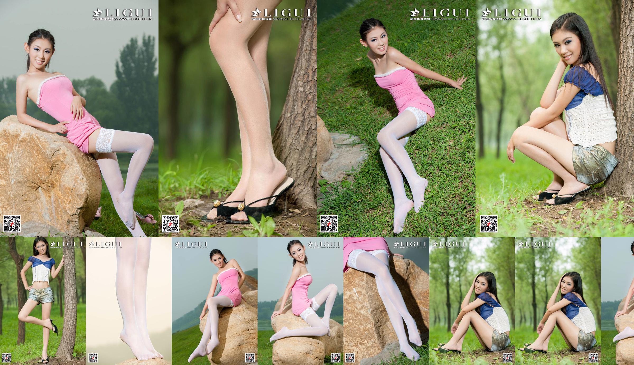 [丽 柜 Ligui] Modelo Wei Ling "Long Leg Girl" Belas pernas No.cf3f60 Página 10