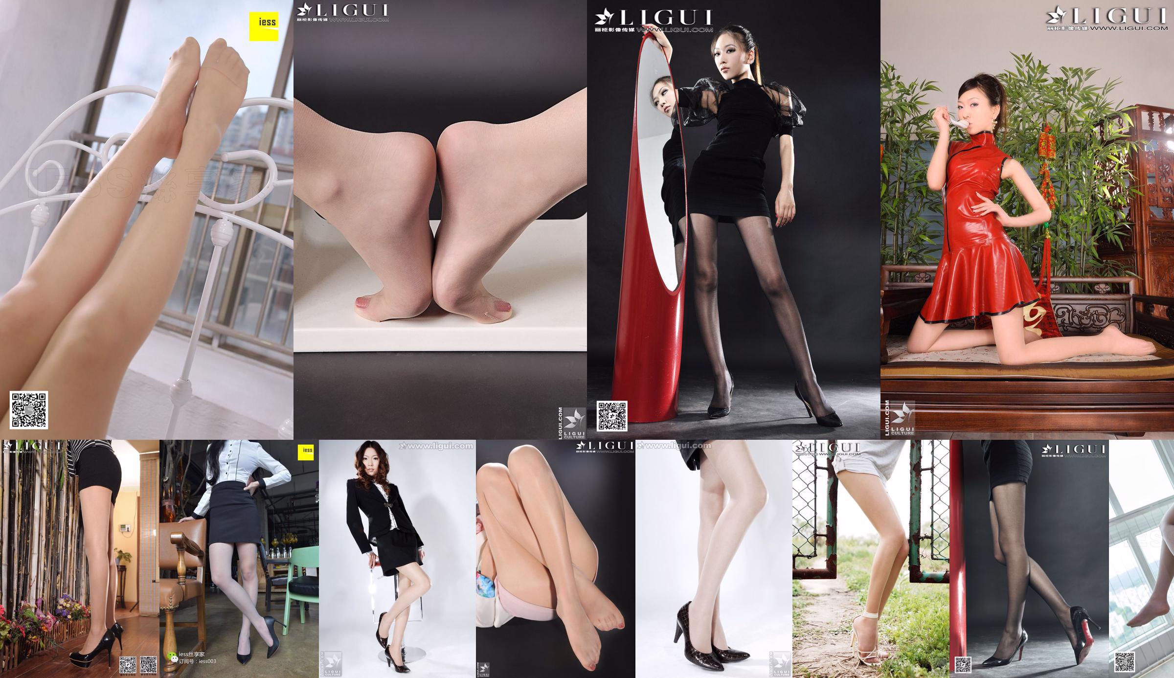 Leg model Wenxin "High-heeled feet" [丽柜Ligui] Beautiful legs and silk feet No.b12fc6 Page 1