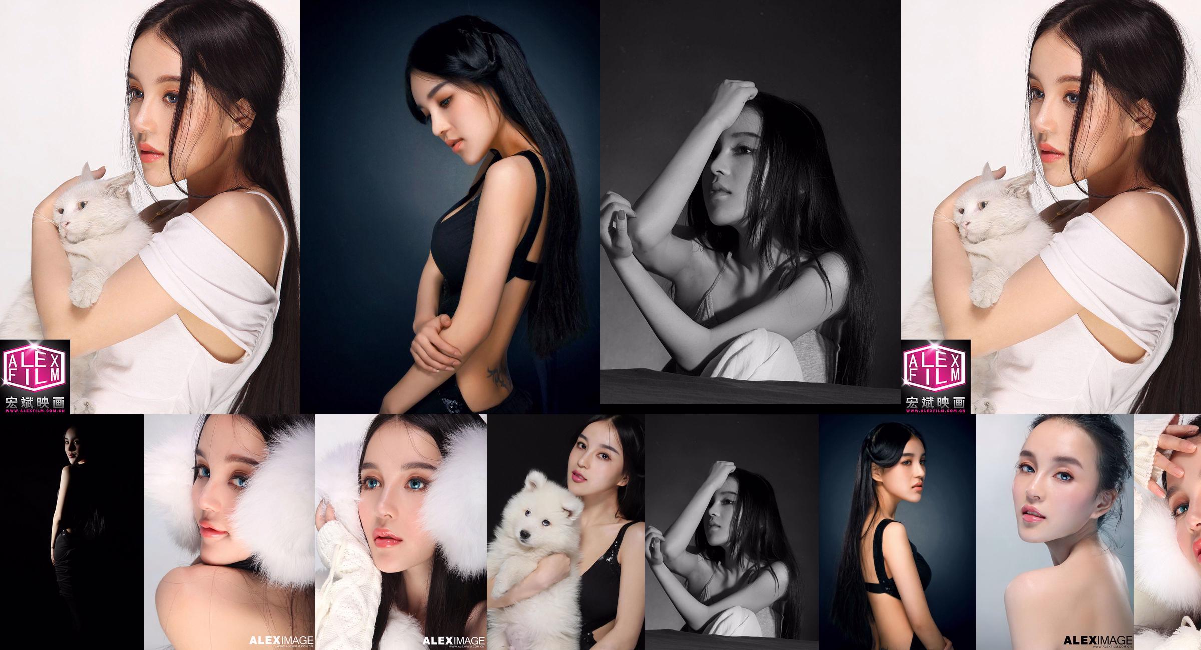 Foto de estudio de la modelo de belleza de raza mixta Shi Yiyi No.61351e Página 17
