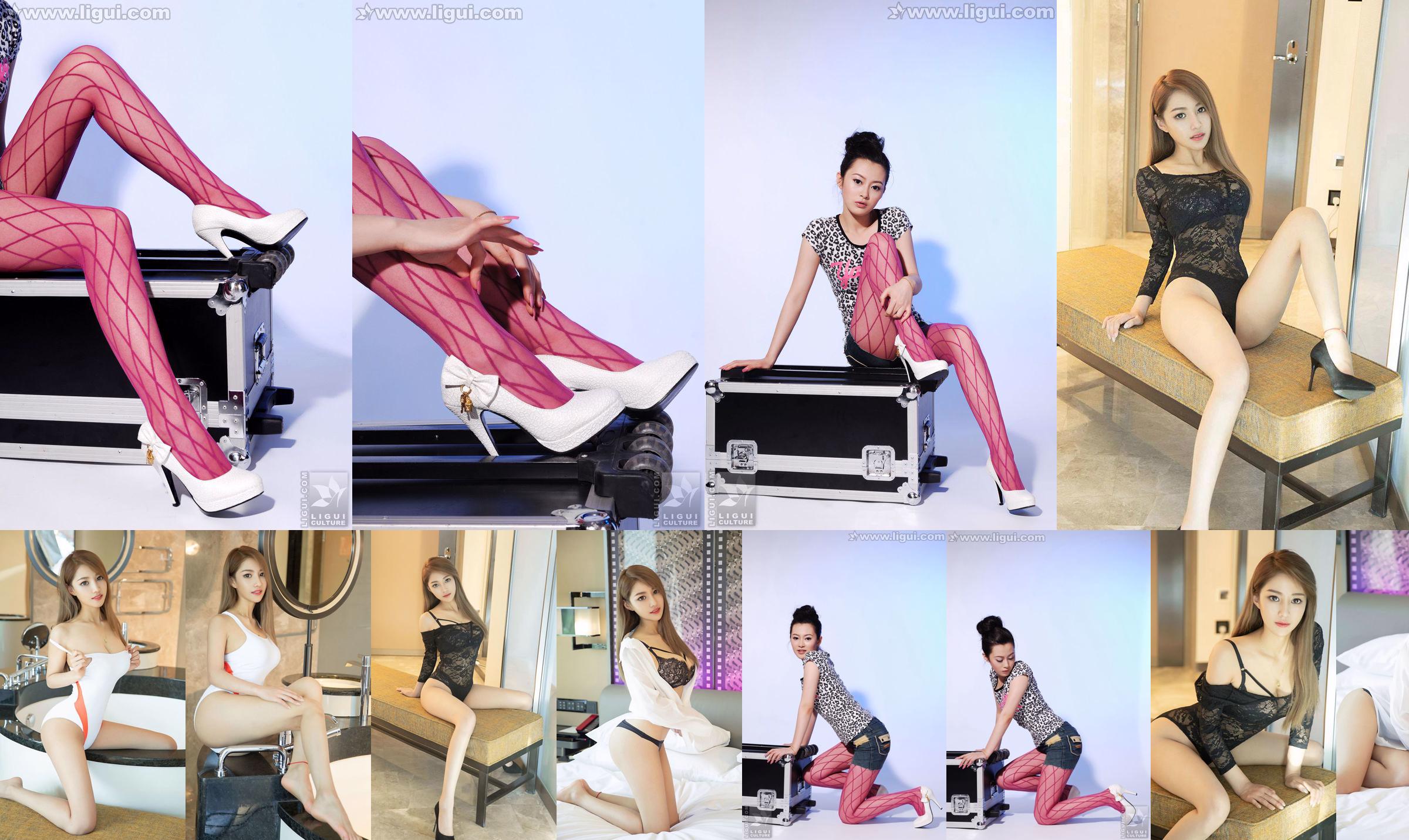 Model Chen Jiajia "Stoking sutra warna-warni dan interpretasi hak tinggi" [丽 柜 LiGui] Foto Kaki Sutra No.f4c6d9 Halaman 1