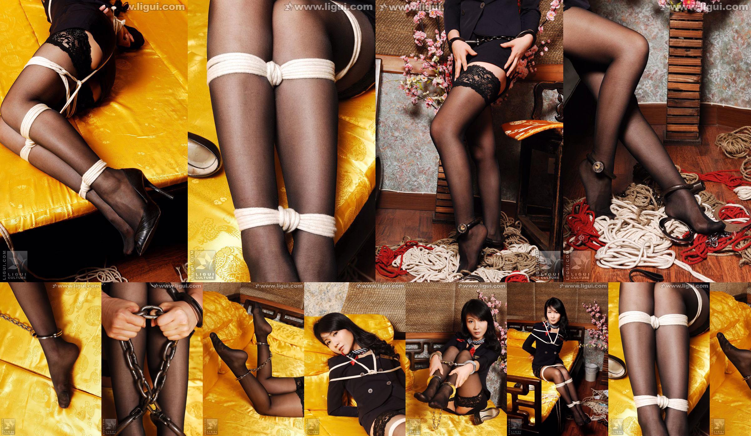 Model LISA "Der Direktor der Lehrabteilung einer reifen Universität spielt auch mit Meishu" [丽 柜 美 ​​束 LiGui] Silk Foot Photo Picture No.94a108 Seite 4