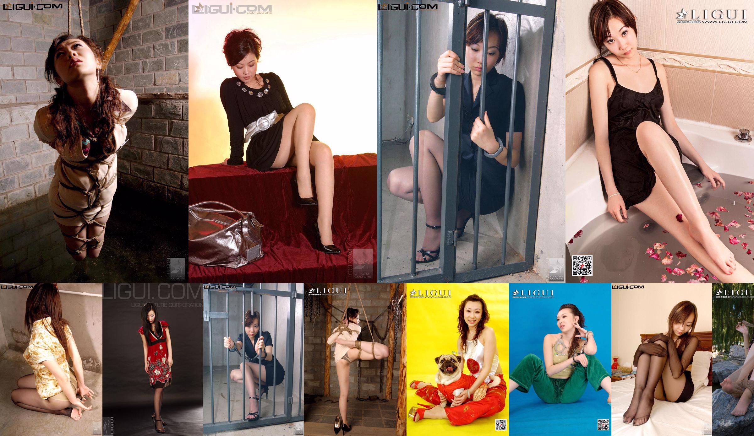 Model Xiao Lulu „Pracująca kobieta, wdzięczny, drgający czarny jedwab” [丽 柜 LiGui] Zdjęcie pończochy i nefrytowa stopa No.414161 Strona 16