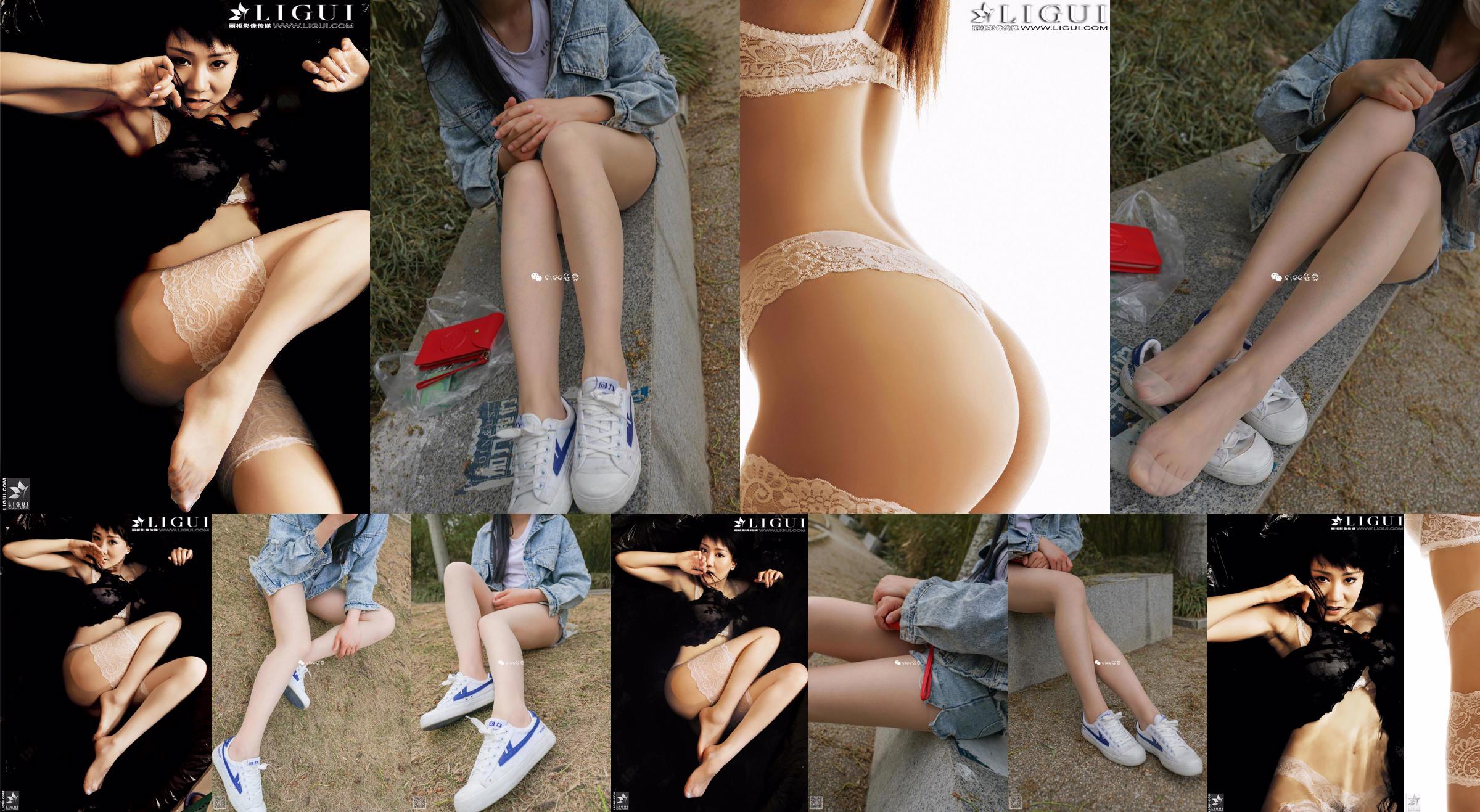 [丽 柜 贵 足 LiGui] Modello Mengmeng "Lace Stunner" Belle gambe e foto di piedi setosi No.7c99ec Pagina 14