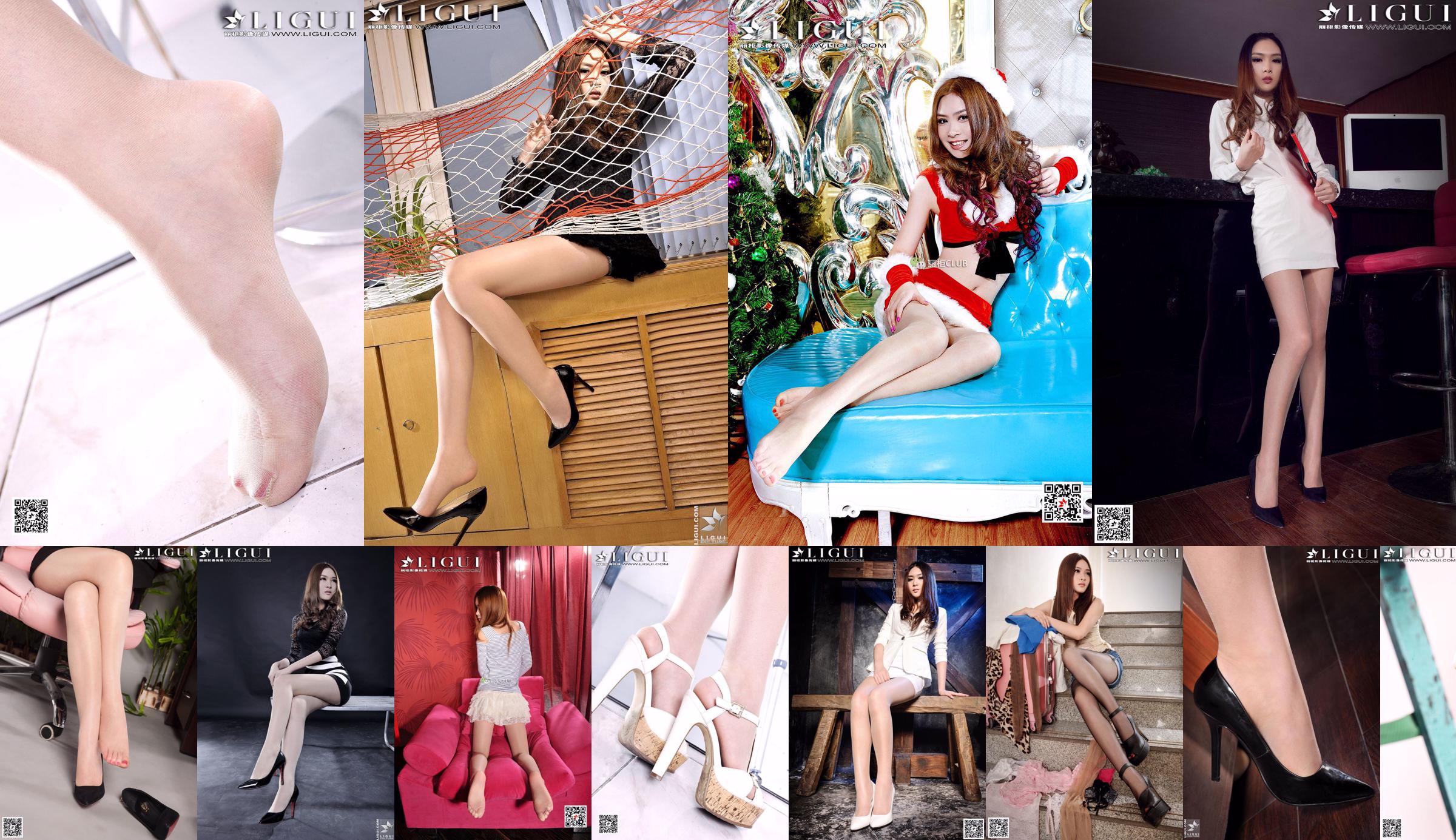 Model Yoona "Long Legs Denim and High Heels Girl" [Ligui LiGui] Foto kaki dan kaki giok yang indah No.116d2a Halaman 1