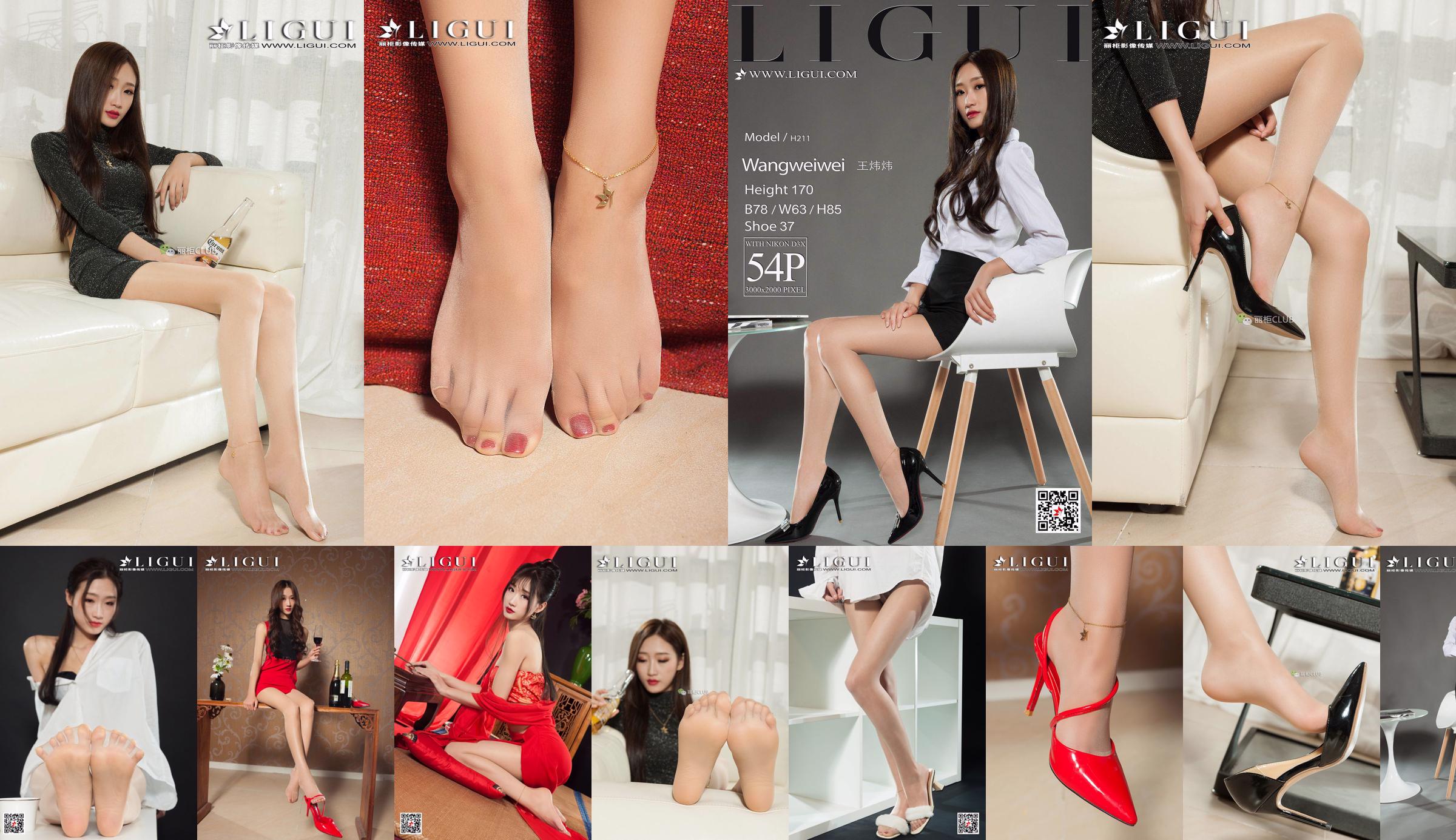 Leg model Wang Weiwei "The Girl in the Red Dress" [Ligui Liguil] No.566cbd Page 3