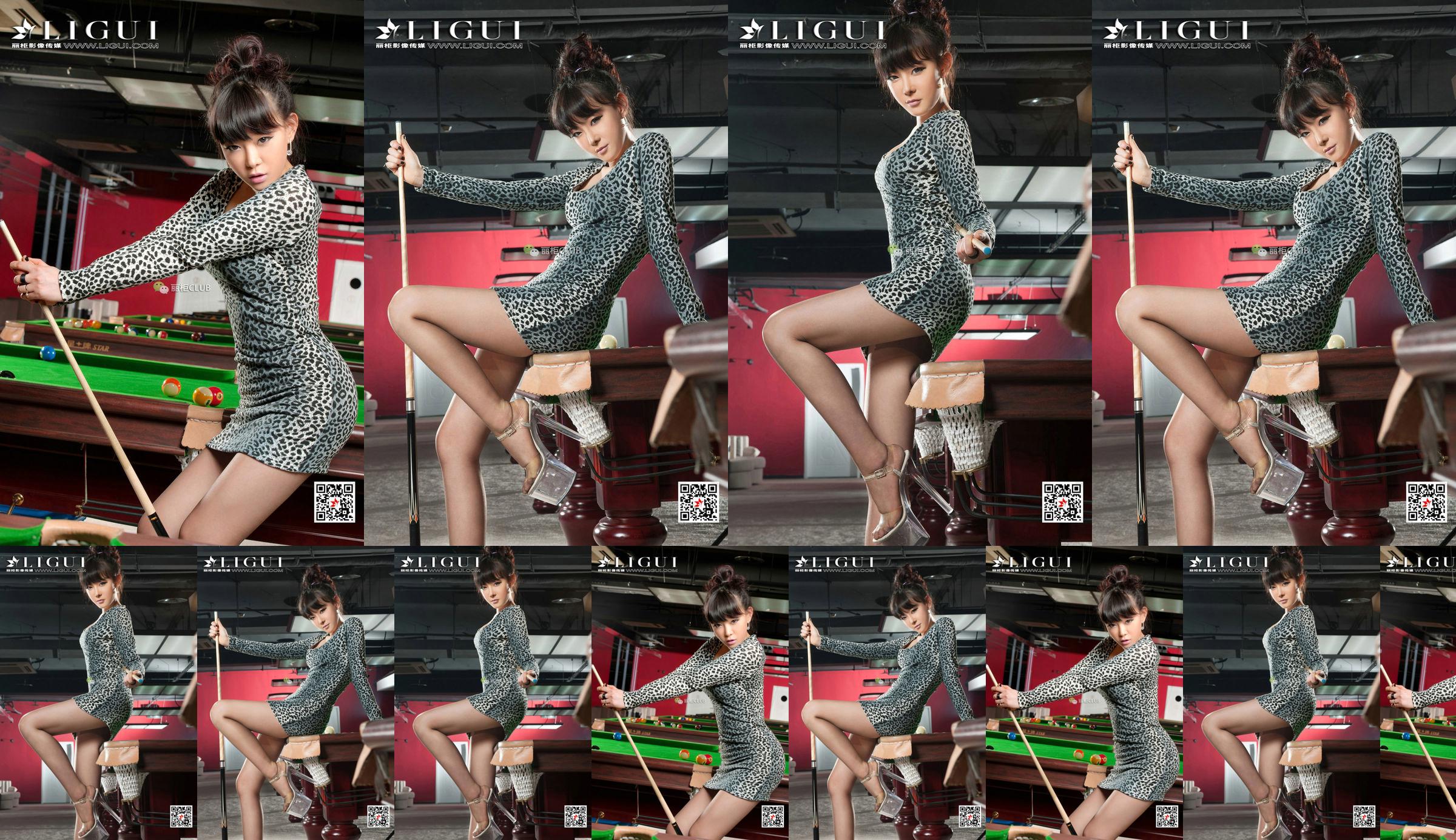 Người mẫu Linthia "Leopard Pool Girl" [丽 柜 Ligui] No.5df1af Trang 1