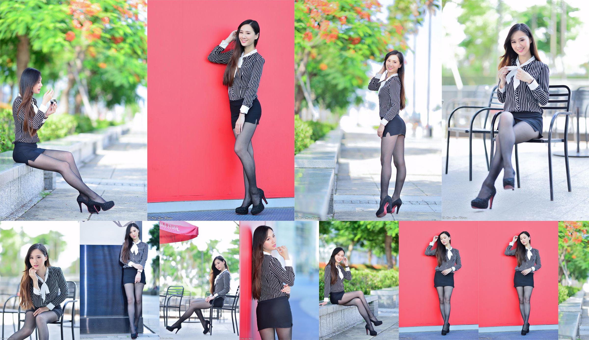 [Taiwan Zhengmei] Zhang Xiaomi-Schwarzes Seiden-OL-Mädchen im Freien No.ecb546 Seite 4