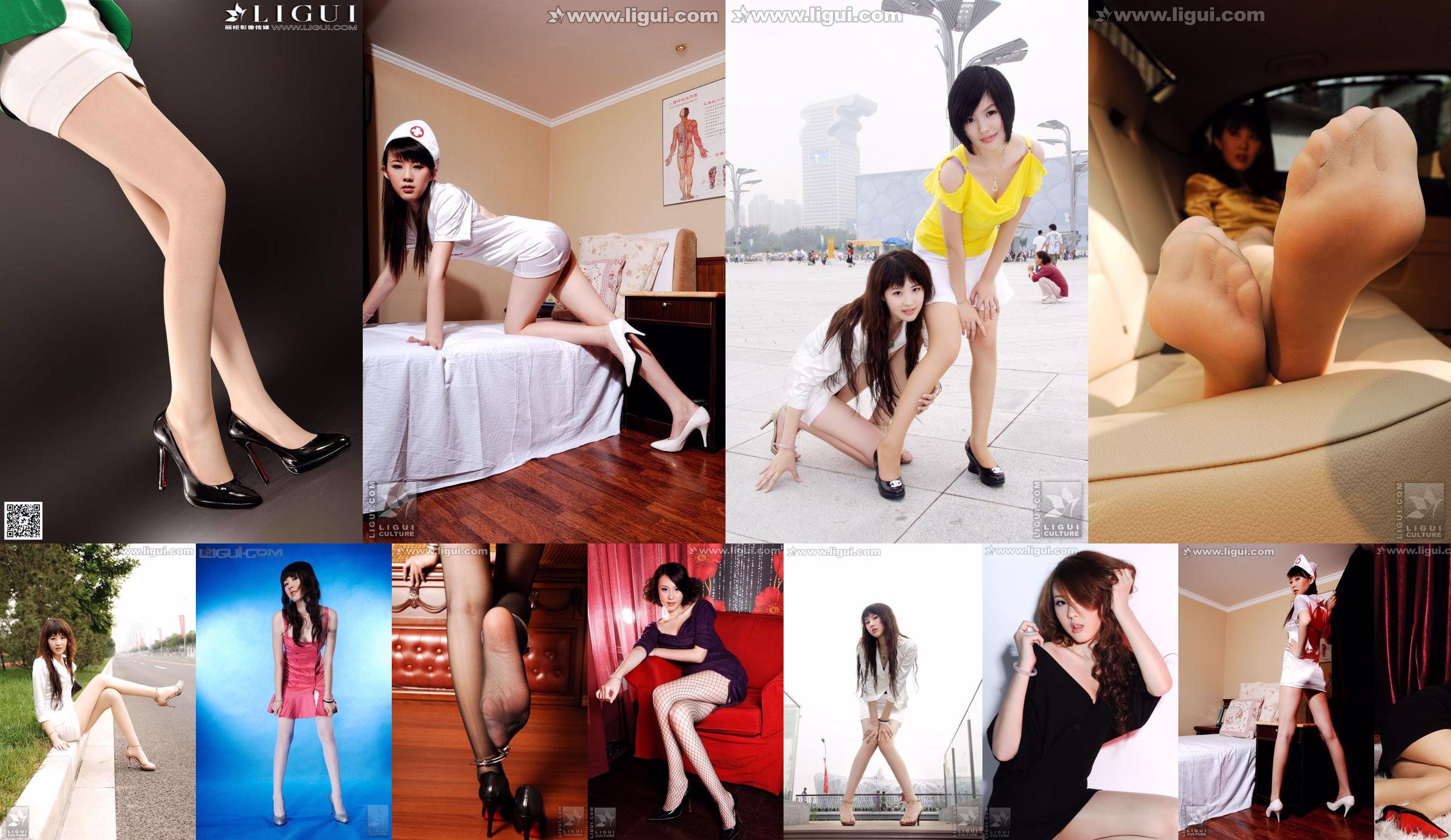 Modelo Feifei "Reina de cuero pie sedoso" [丽 柜 LiGui] Hermosas piernas y pie de jade Foto No.352f42 Página 6